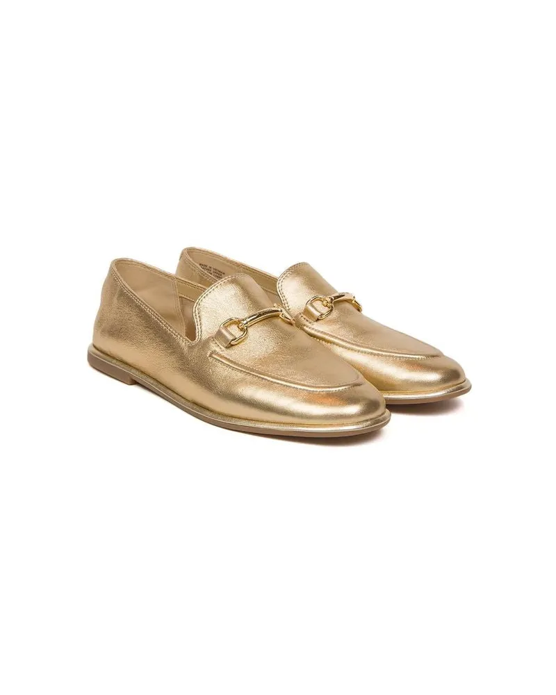 Michael Kors Women's Loafers Pale Gold Footwear Gold