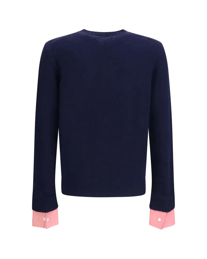 Prada Shetland Sweater — Navy Navy