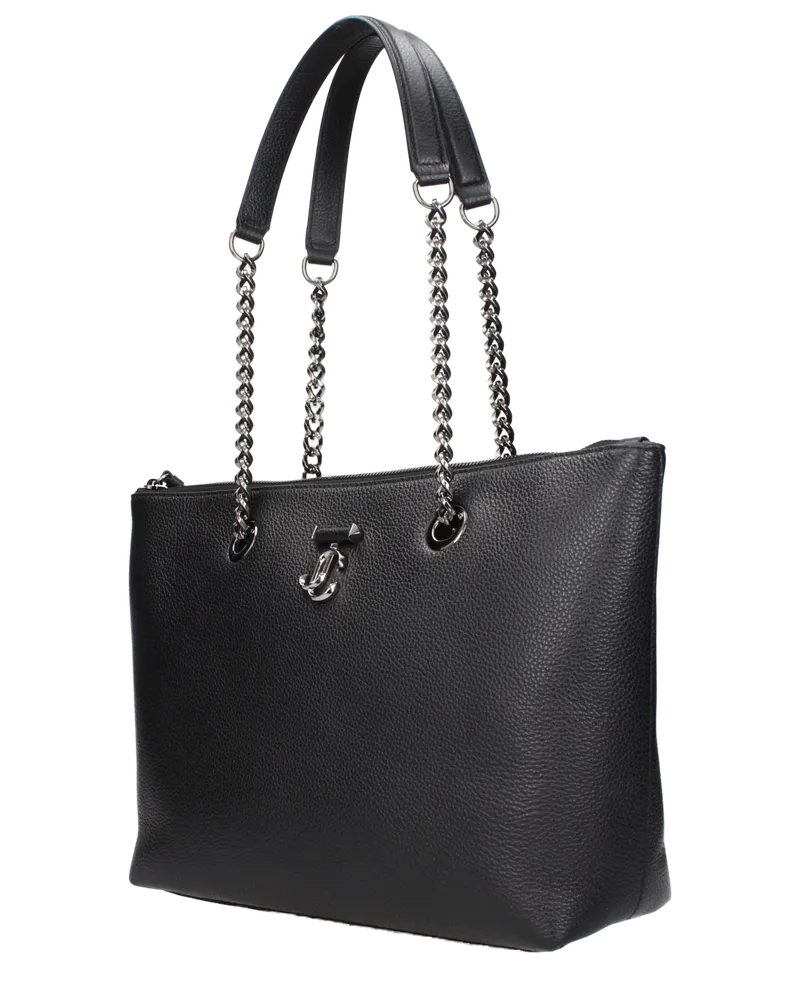 Jimmy Choo Women's Black Leather Shoulder Bag Black