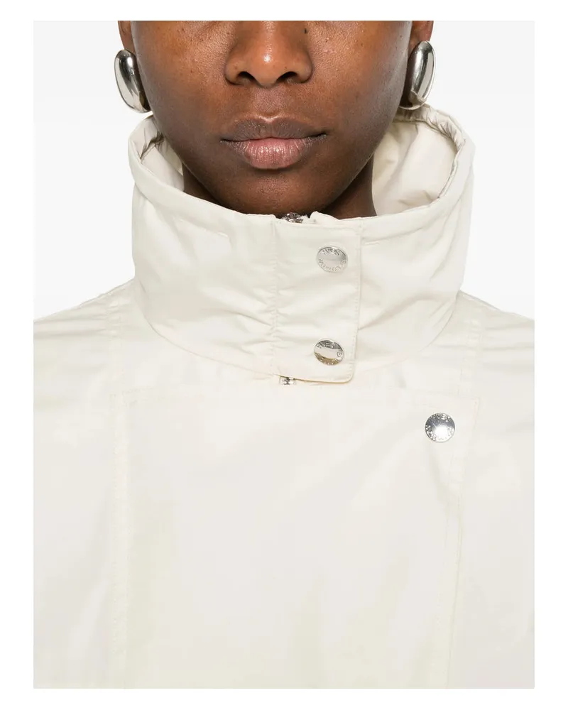 Yves Salomon Wool-Blend Lightweight Jacket — Beige Beige