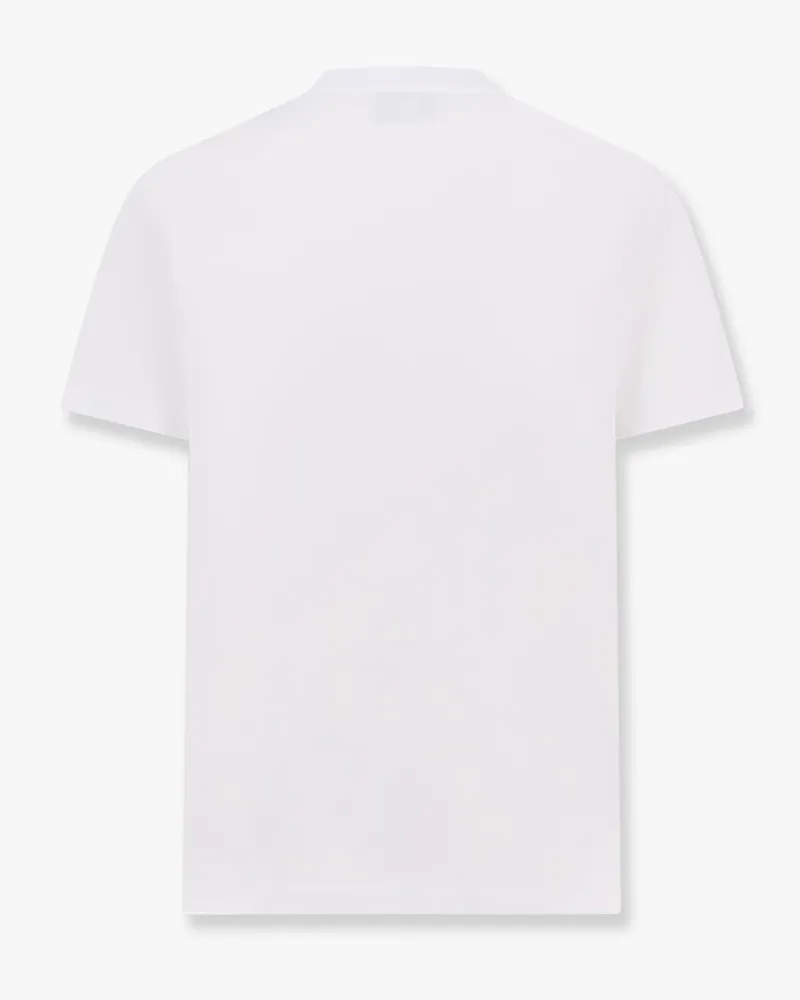 AMI Paris Men's T-Shirt Biologic Cotton White T-Shirts And Polos White