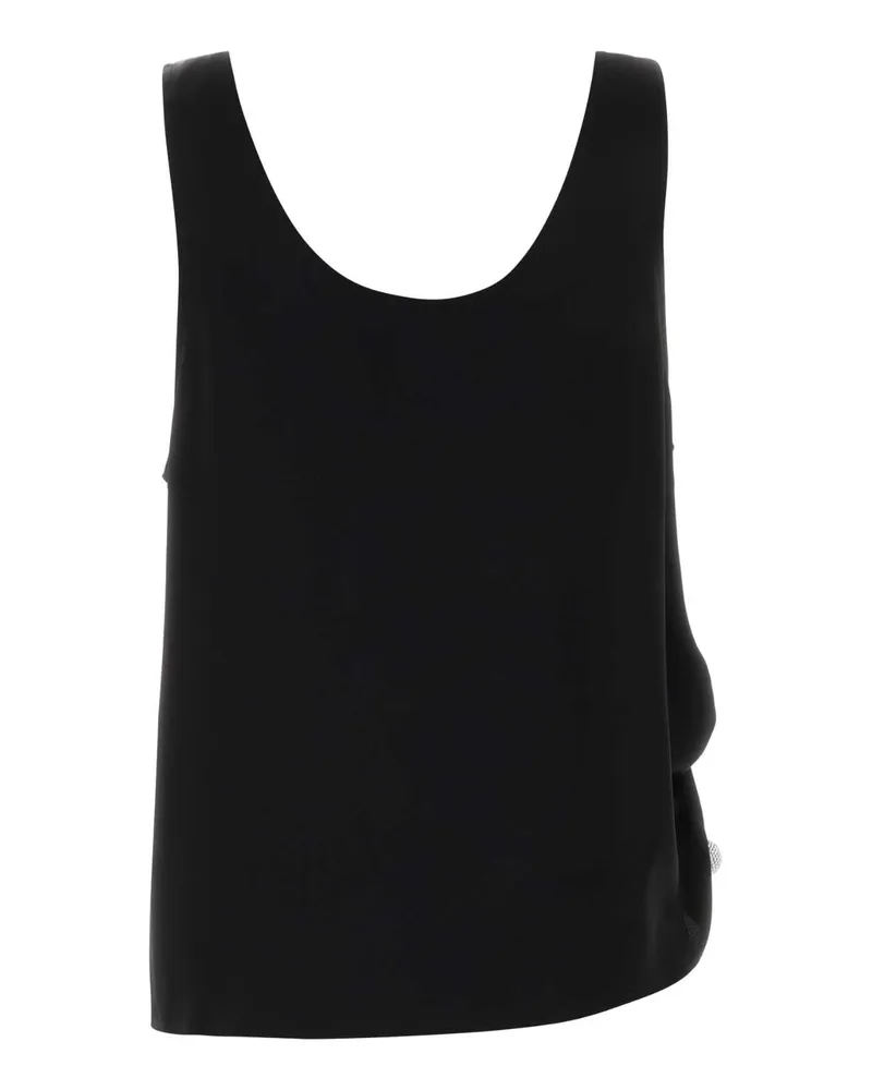 Giuseppe di Morabito Satin Tank Top — Black Black