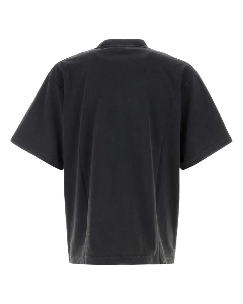 Alexander Wang Unisex Slate Cotton Oversize T-Shirt Washedblack Exterior Exterior: T-shirts And Polos Black