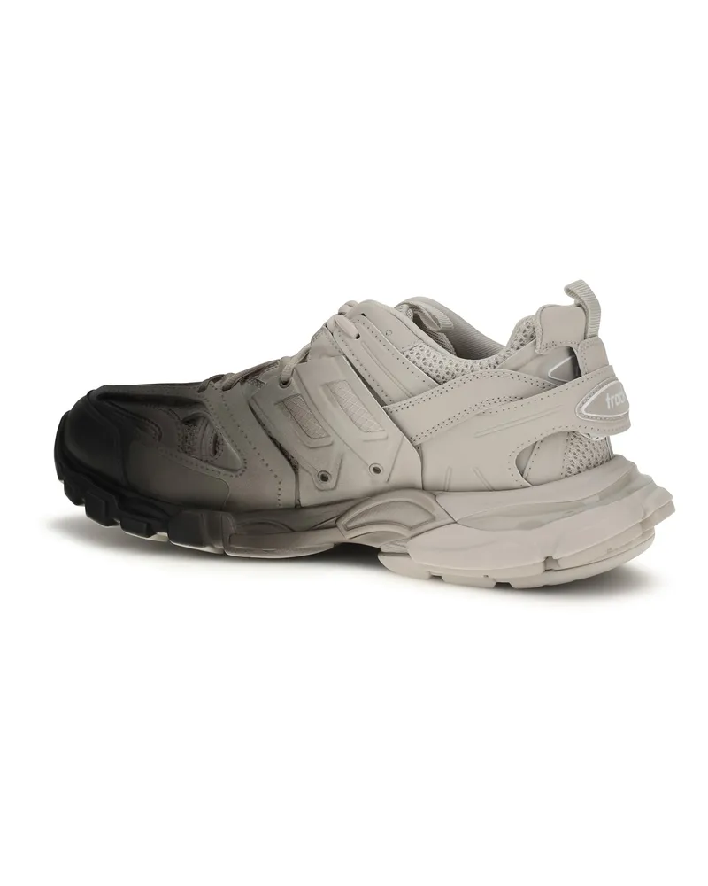 Balenciaga Men's Sneakers Track Gradient Black-White Upper Polyester Trainers Black/white Black