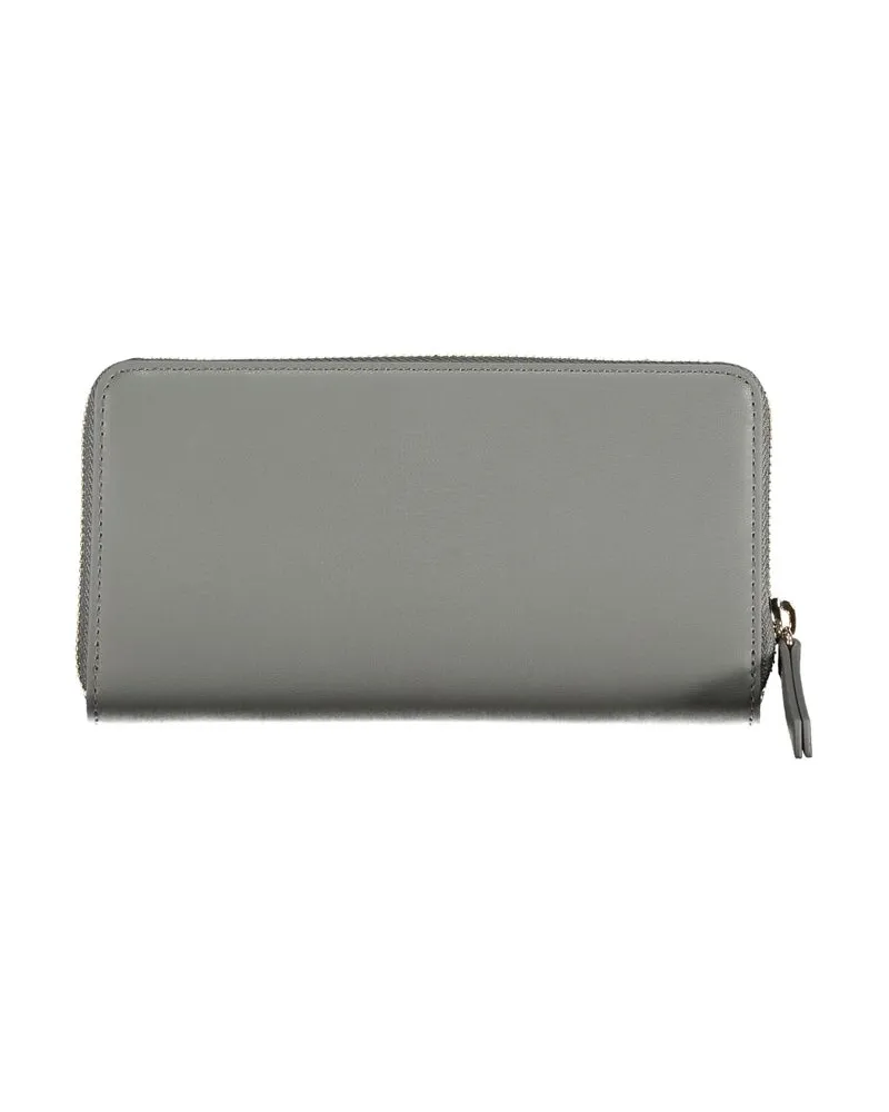 Tommy Hilfiger Chain-Detail Polyurethane Wallet — Grey Grey
