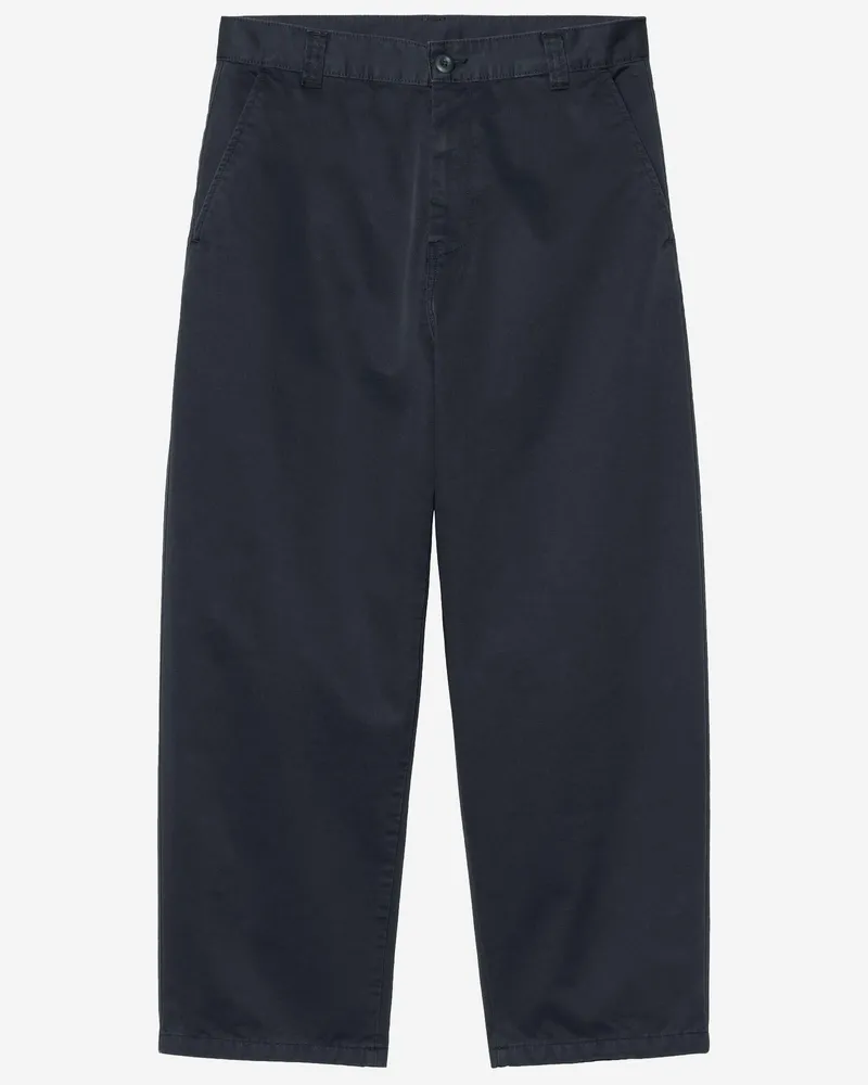 Carhartt WIP Men's Trousers Brady Cotton Dark Navy Cooper Twill Navy