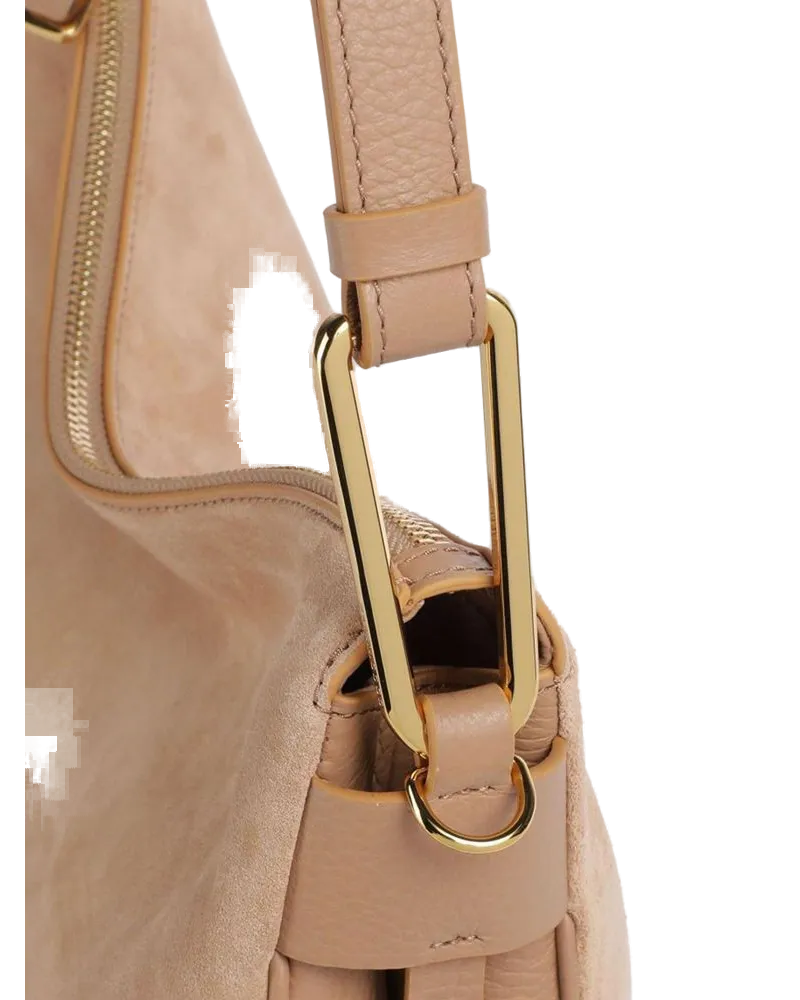 Coccinelle Women's Shoulder Bag Nude Cowhide - Shoulder-Bags Beige