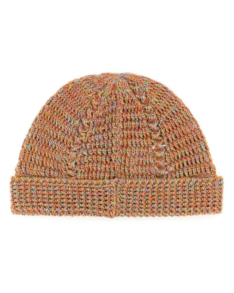 Valentino Garavani 6y0hb02qjcl Ah2 Ocramouline Exterior: Linen Cotton Cuffie Ocramouline' Accessory Orange