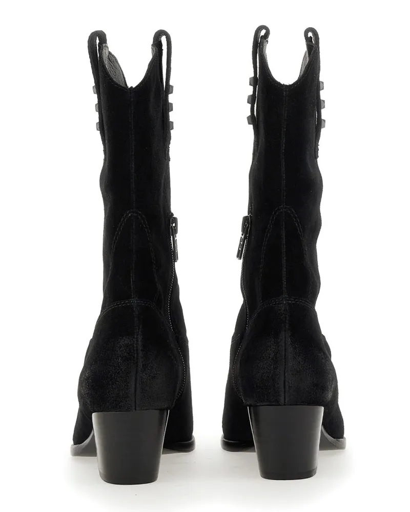 ash Hooper Boots — Black Black