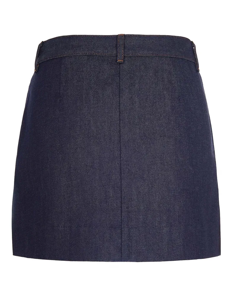 A.P.C. Women's Mini Skirt Indigo Cotton Indigo
