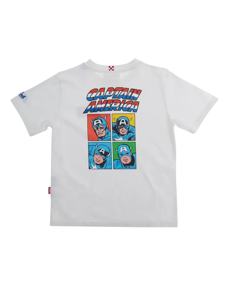 MC2 Saint Barth Face Print Graphic T-Shirt — White White