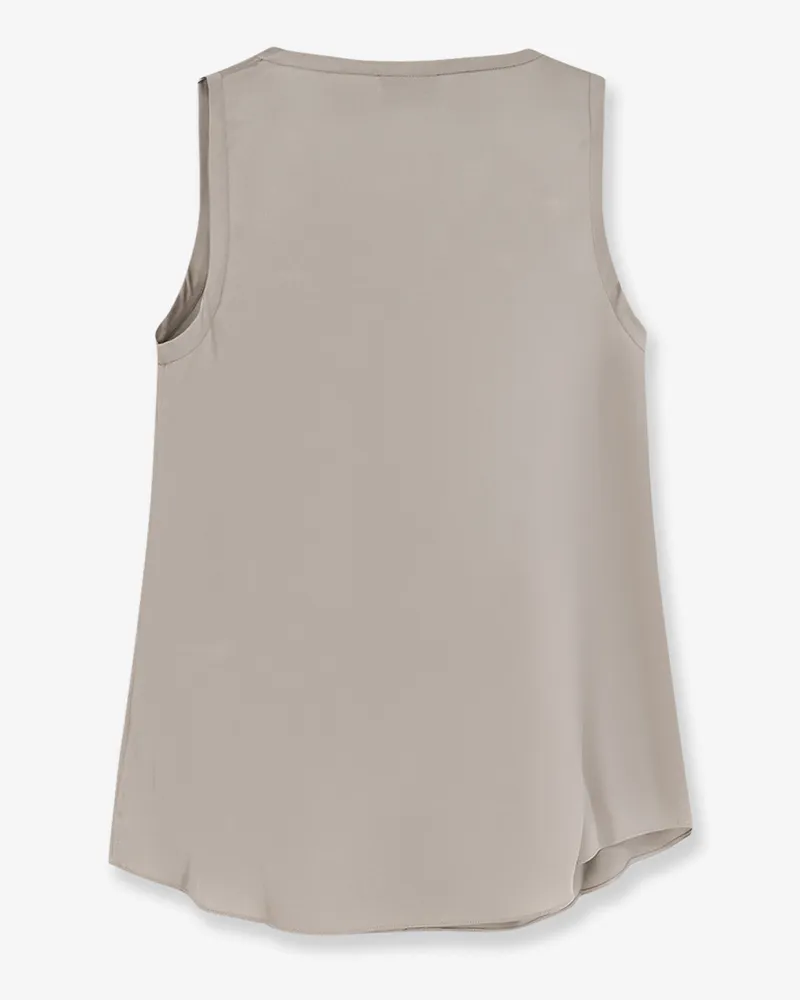 Brunello Cucinelli Women's Stretch Silk Top Green T-Shirts & Jerseys Green