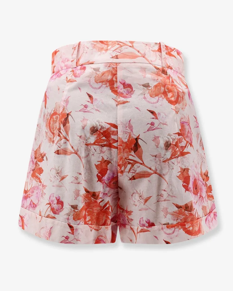 ACTUALEE Women's Shorts Printed Cotton Red Pink