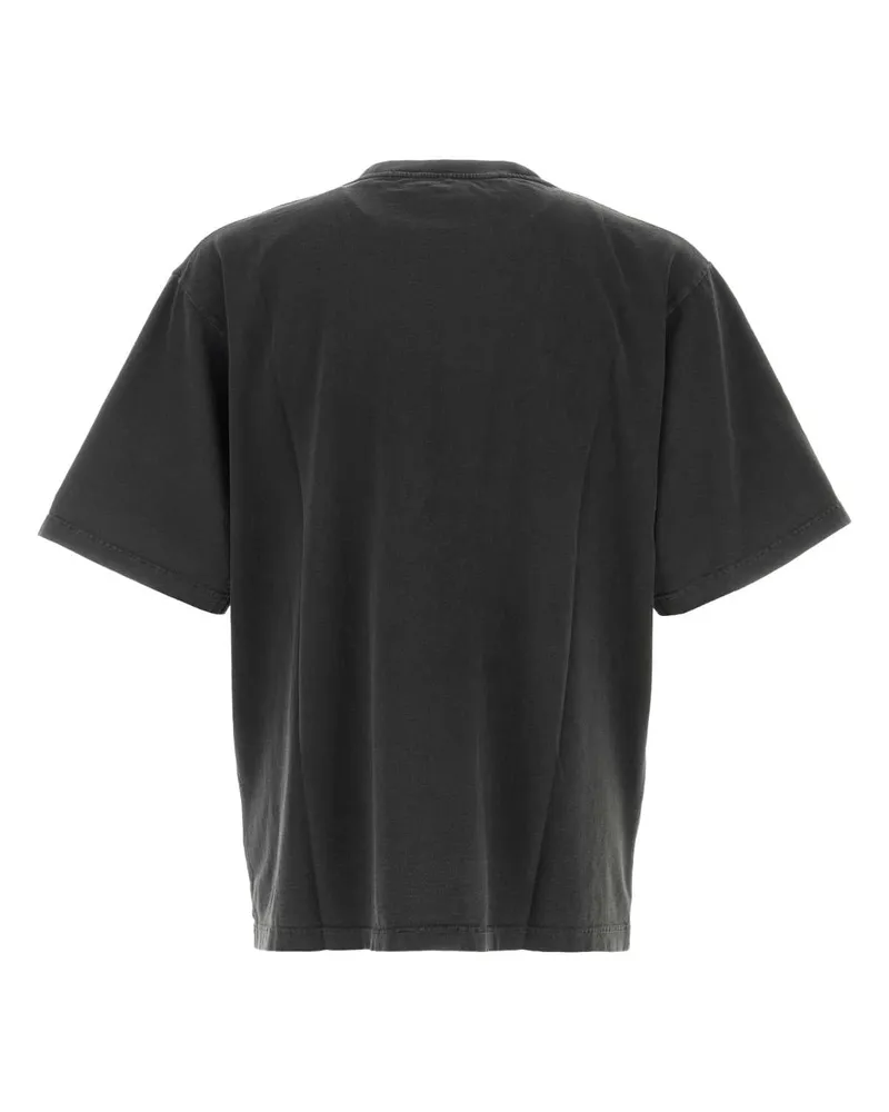 Alexander Wang Mirror Logo Oversize T-Shirt — Black Black