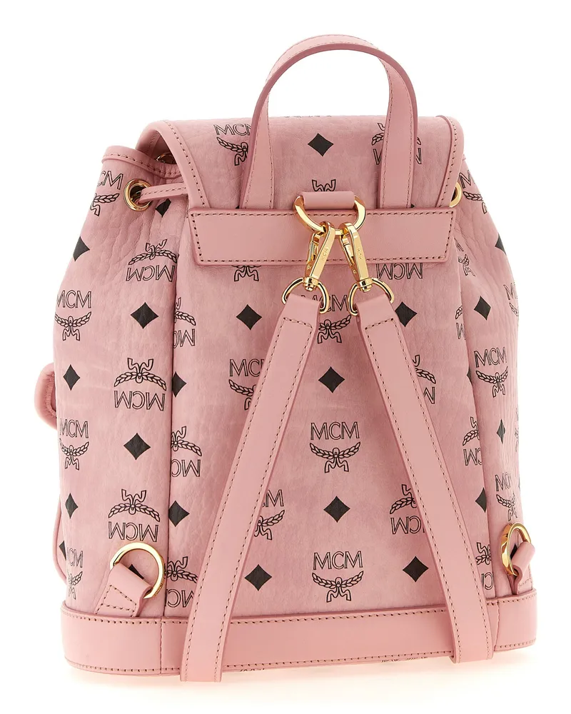 MCM Aren Backpack — Pink Pink