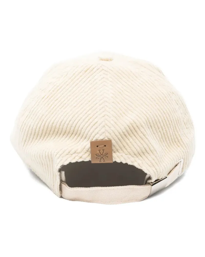 Jacob Cohën Women's Corduroy Baseball Cap Hat Aw25 M Beige