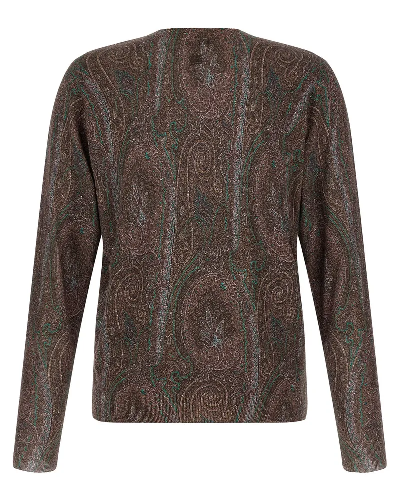 Etro Men's Bordeaux Silk Cardigan Clothing Bordeaux