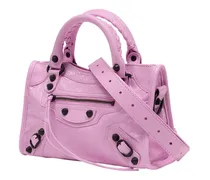 Women's Le City Top Handle Bag Pink Lambskin