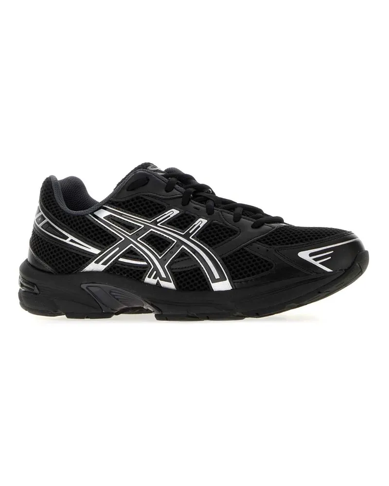 Asics Men's Black Mesh Gel-1130 Sneakers Blackpuresilver Black