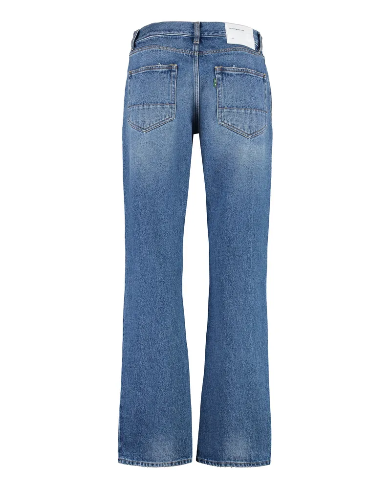 Department 5 Men's Bowl Straight-Leg Jeans Denim Cotton Regular Blue