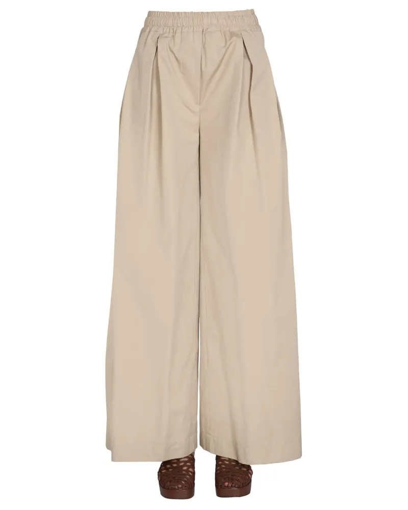 ASPESI Poplin Cotton Trousers — Beige Beige
