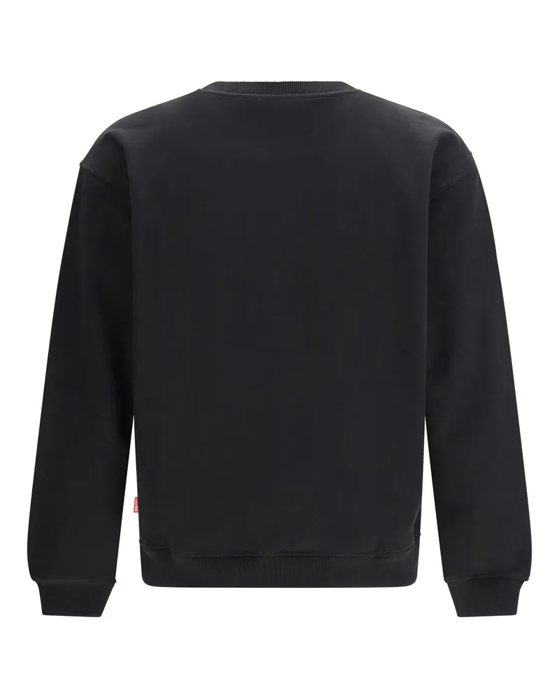 Diesel Men's S-Norm-V10 Sweatshirt 9xx Cotton Sweatshirts Sweater Black