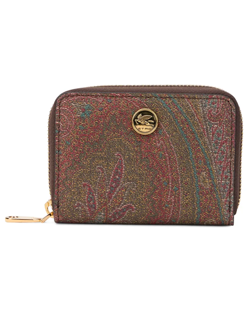 Etro Women's Wallet With Paisley Print Multicolour Cotton & Purses Multicolor