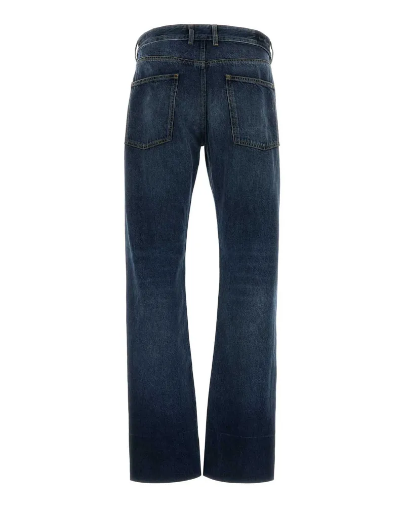 Givenchy Men's Blue Denim Jeans Greyblue Exterior: Cotton Pantaloni Trousers Blue