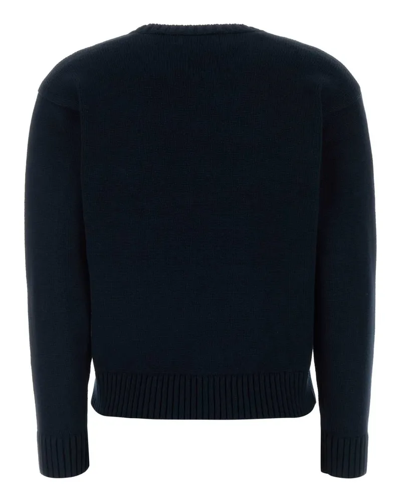 Ralph Lauren Dog Intarsia Cotton Sweater — Navy Navy