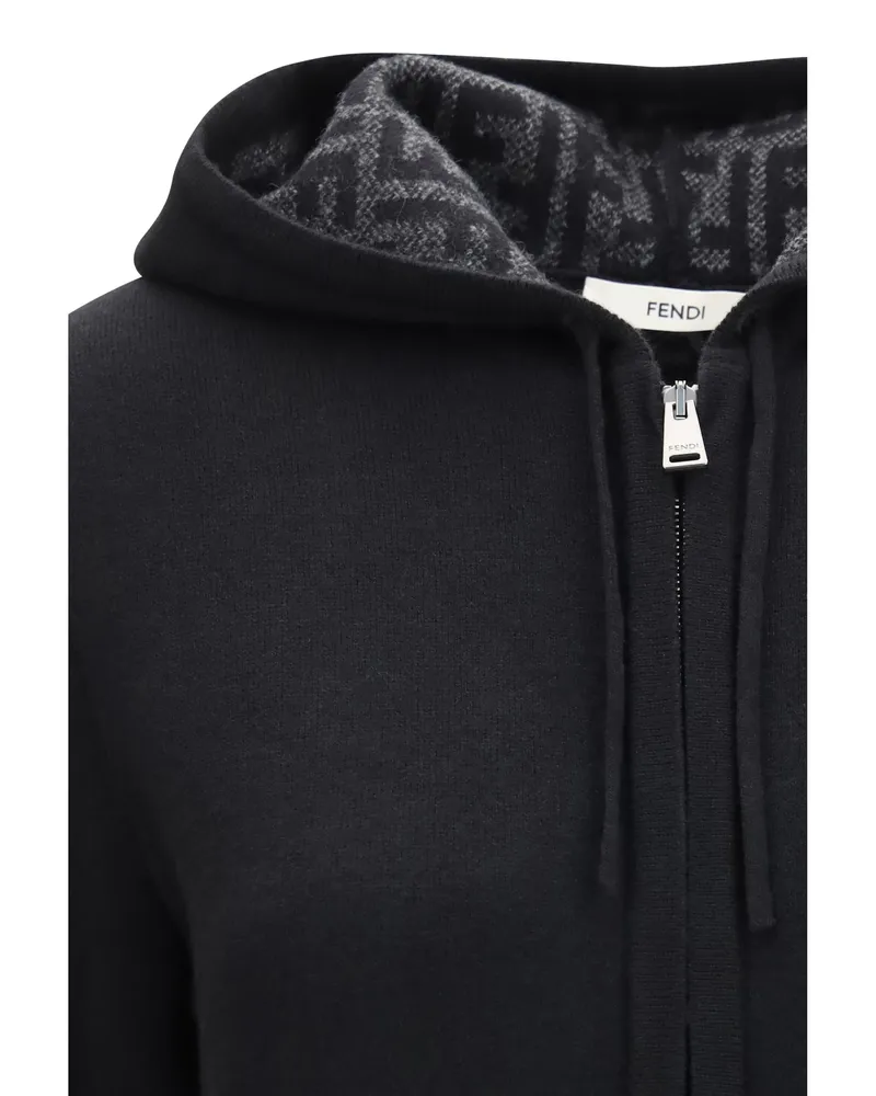 Fendi FF Zucca Hoodie — Black Black