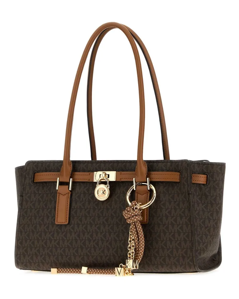 Michael Kors Hamilton Fabric Shoulder Bag — Brown Brown