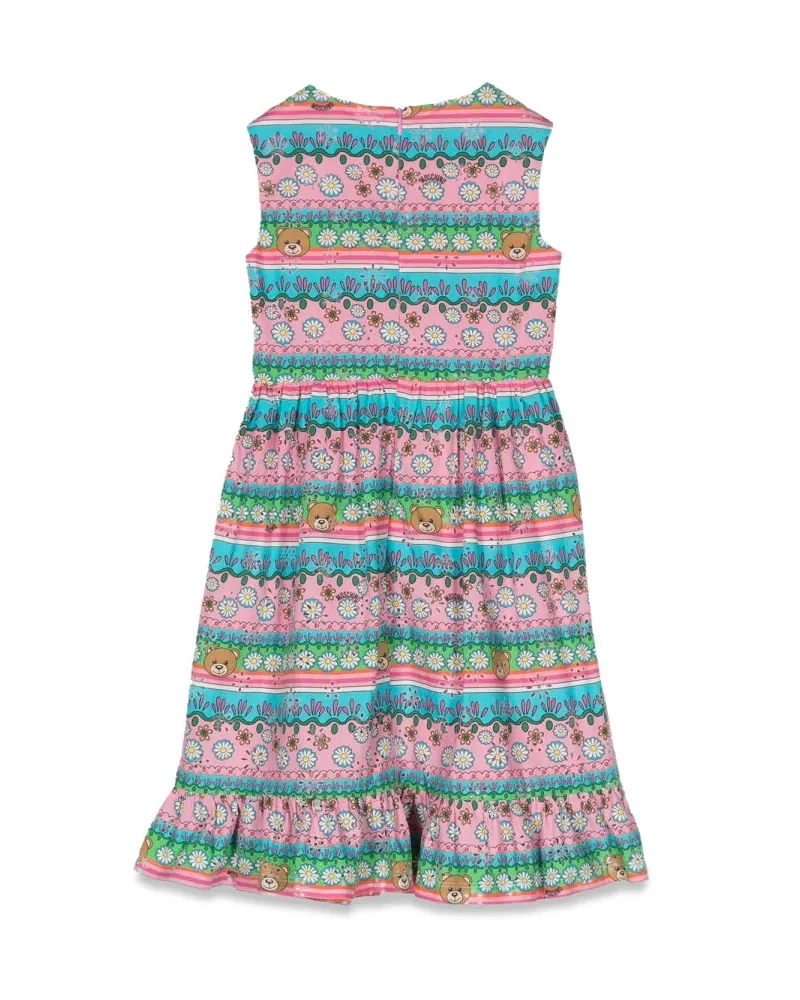Moschino Multicolour Cotton Dress — Multicolor Multicolor