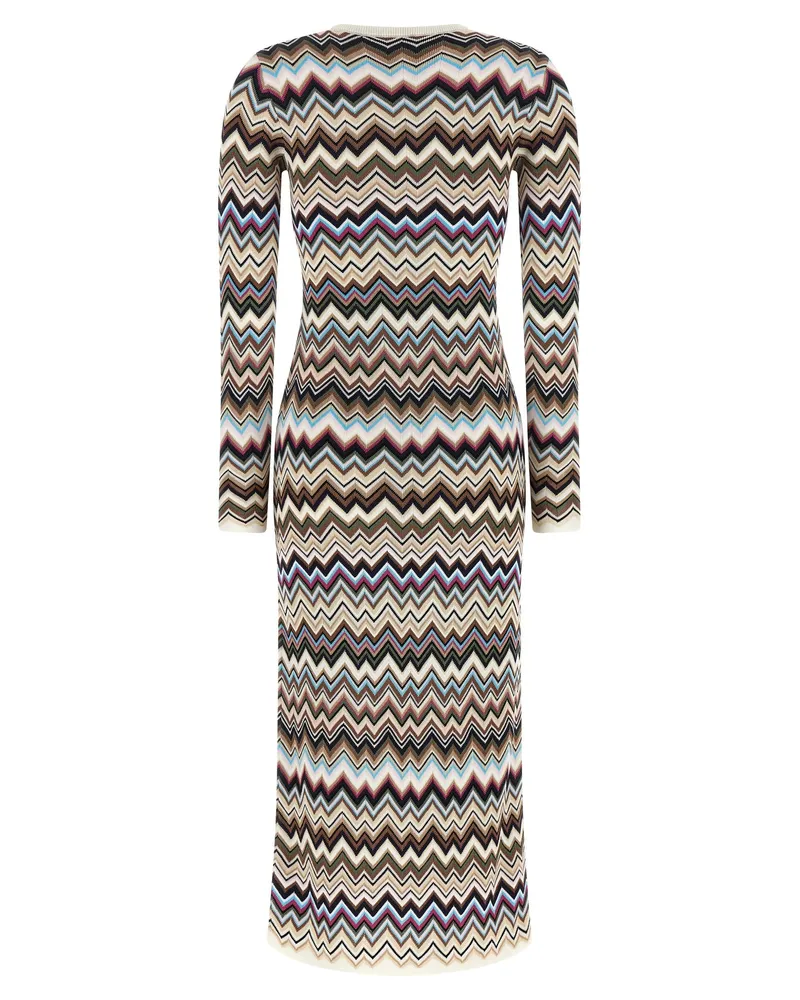 Missoni Women's Multicolor Viscose Midi Dress Multicolor