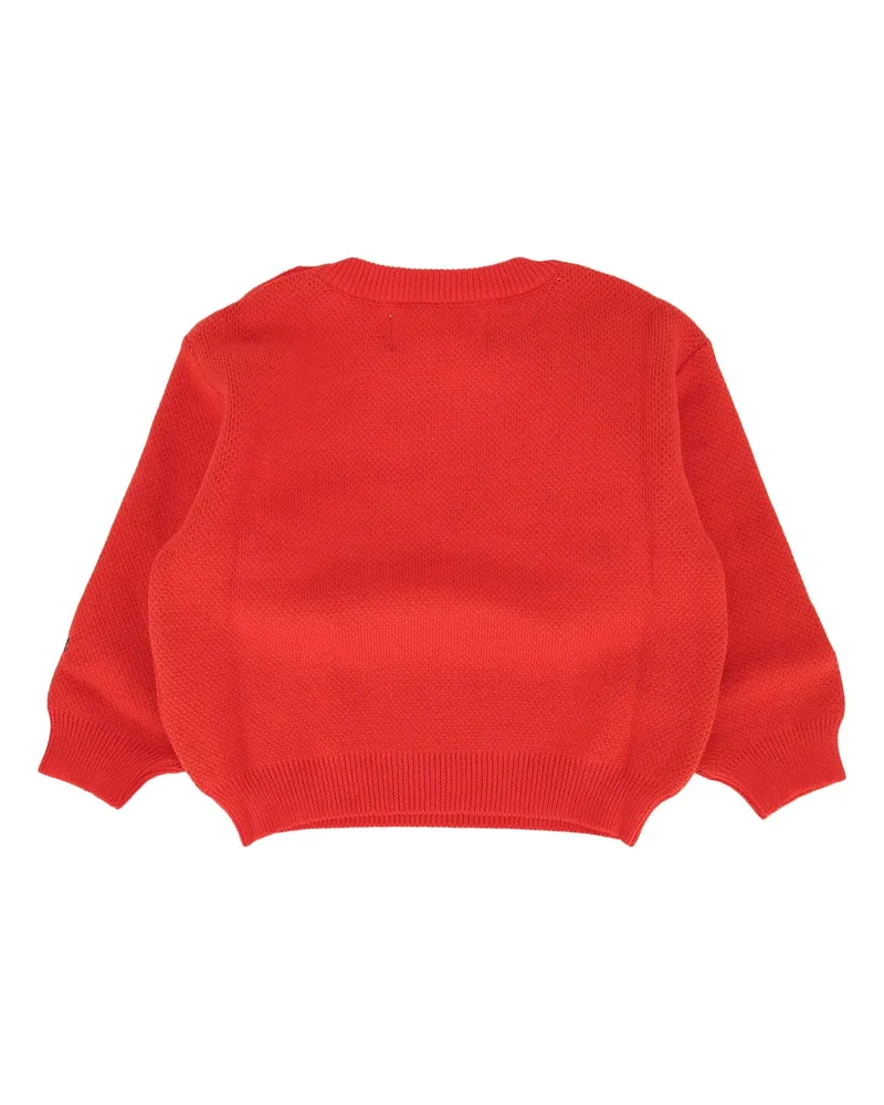 BOBO CHOSES Boys' Farm Adventure Jumper Red Organic Cotton Tute Tracksuits Red