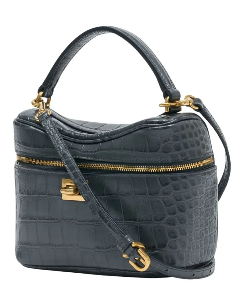 Balenciaga Women's Rodeo Vanity Crossbody -  Leather Grey Calfskin Bags Crossbodies Gray