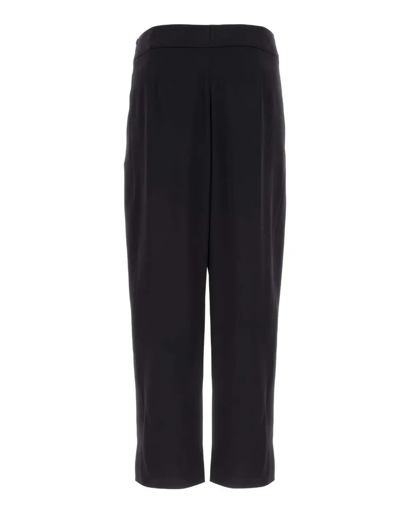 Saint Laurent Men's Midnight Blue Crepe Satin Pant Exterior: Acetate Viscose Pantaloni Trousers Black