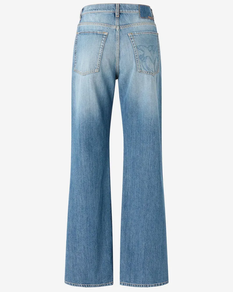 Pinko Women's Cotton Denim Jeans Trousers Blue