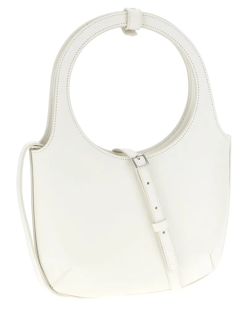 Courrèges Women's Hobo White Calfskin Leather White