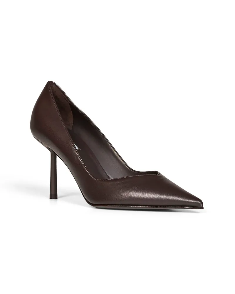Le Silla Women's Pumps Vivienne Sacher Brown Lambskin High Heel Shoes Brown