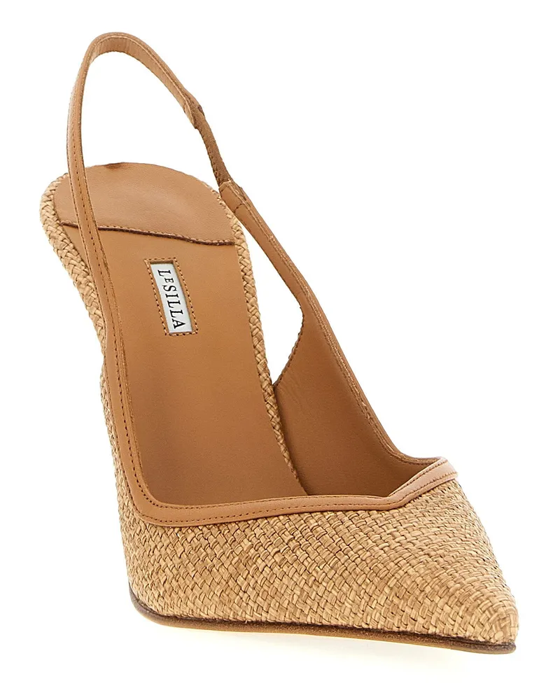 Le Silla Vivienne Slingback Heel — Tan Tan