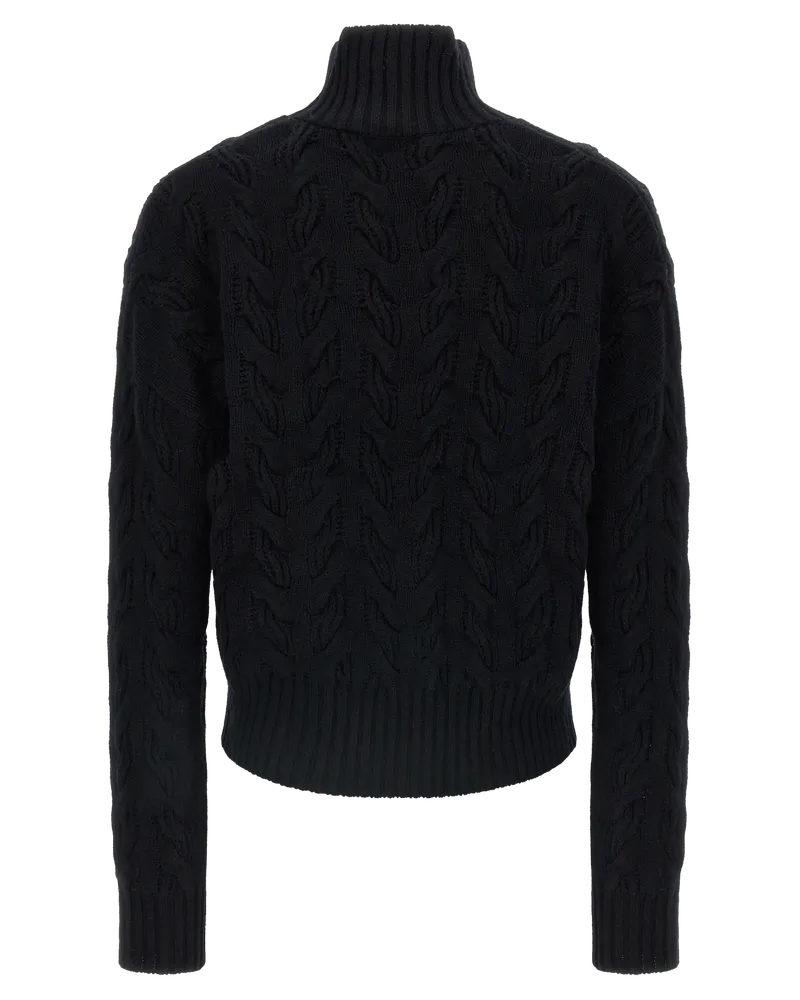 Max Mara Cosmo Turtleneck Sweater — Black Black