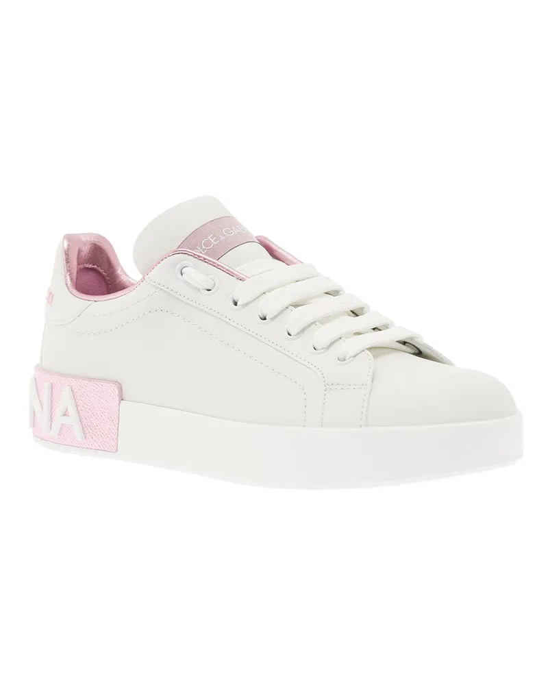 Dolce & Gabbana Women's Sneakers Portofino White Leather Trainers White
