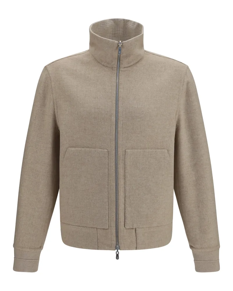 Brunello Cucinelli Men's Double-Face Cashmere Jacket Sabbia-Camel Kashmir-Capra Hircus Sabbia/camel Kashmir/capra Beige