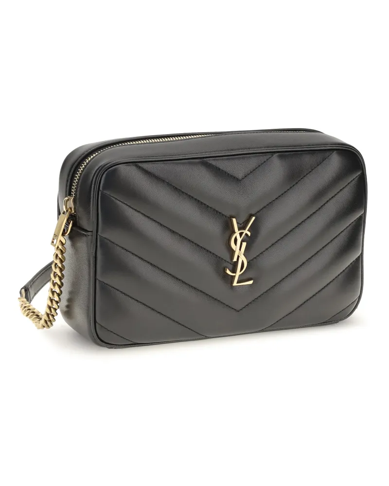 Saint Laurent Loulou Crossbody Bag — Black Black