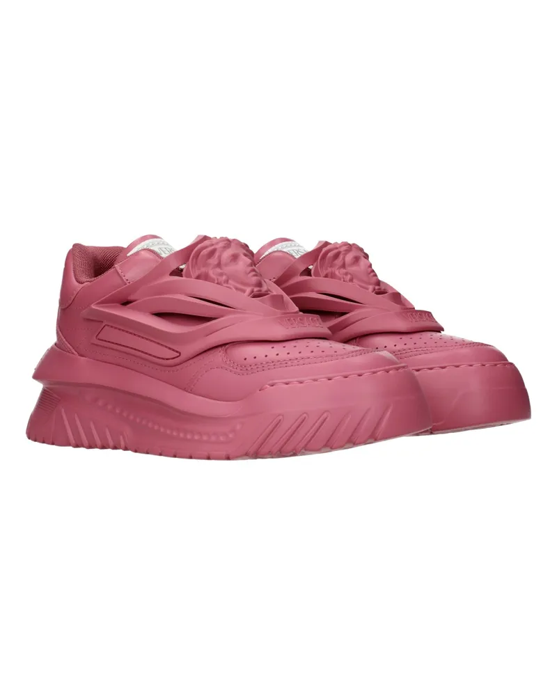 Versace Leather Chunky Sneakers — Pink Pink