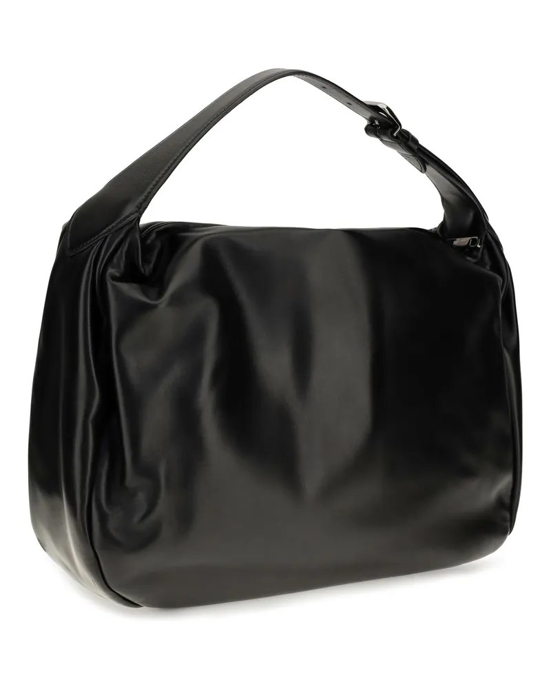 Brunello Cucinelli Women's Shoulder Bag Boule Nappa Leather Black Calf Black