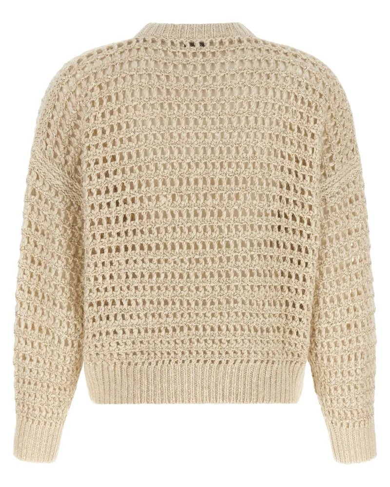 Brunello Cucinelli Women Beige Elastane Cardigan Clothing Beige