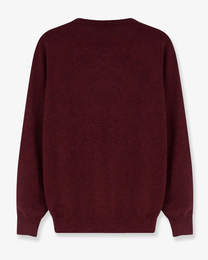 Brunello Cucinelli Men's Crewneck Cashmere Sweater Red Red