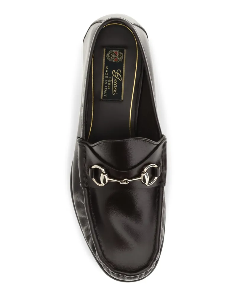 Gucci Men's Loafers Lugano Cocoa Calf Leather Brown