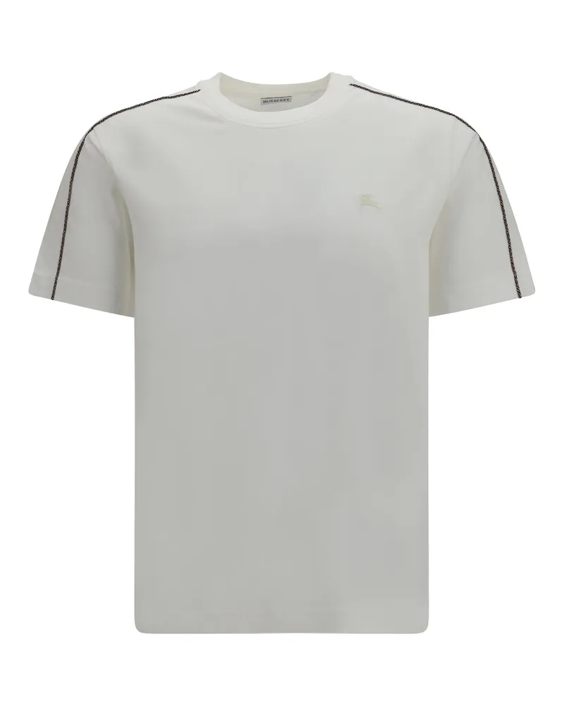 Burberry Men Cotton T-Shirt Chalk T-Shirts And Polos White
